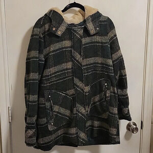 Urban‎ Republic Green plaid coat